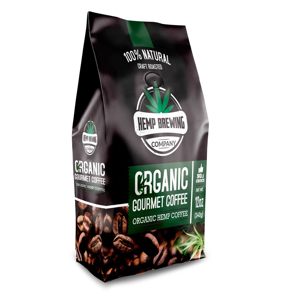 Organic Hemp Coffee "Ground 12 oz."